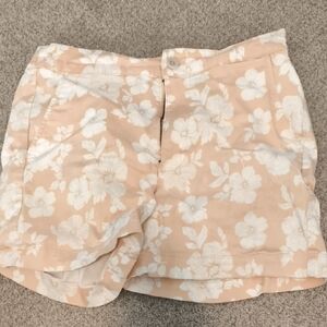 Jachs Peach Floral Beach Shorts
